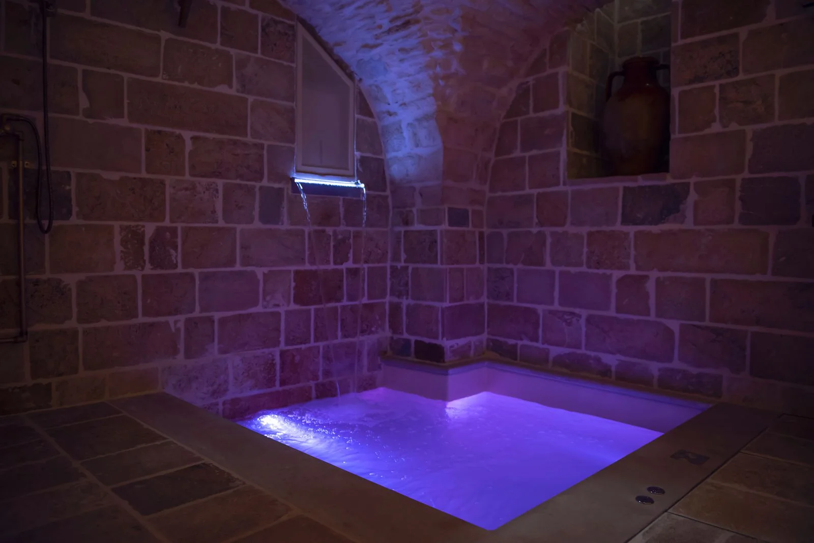 The private heated pool